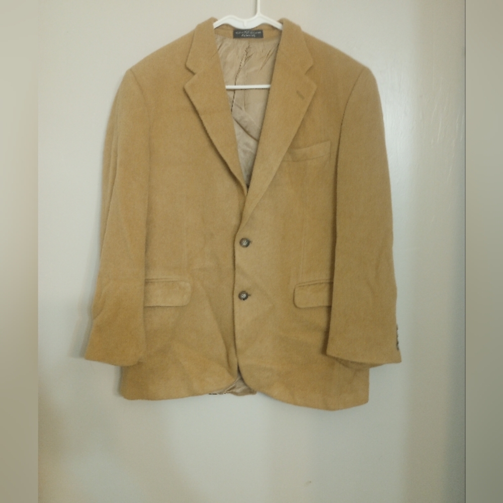 Gianfranco Ruffini Italy Men's 100% Camel Hair Two Button Blazer